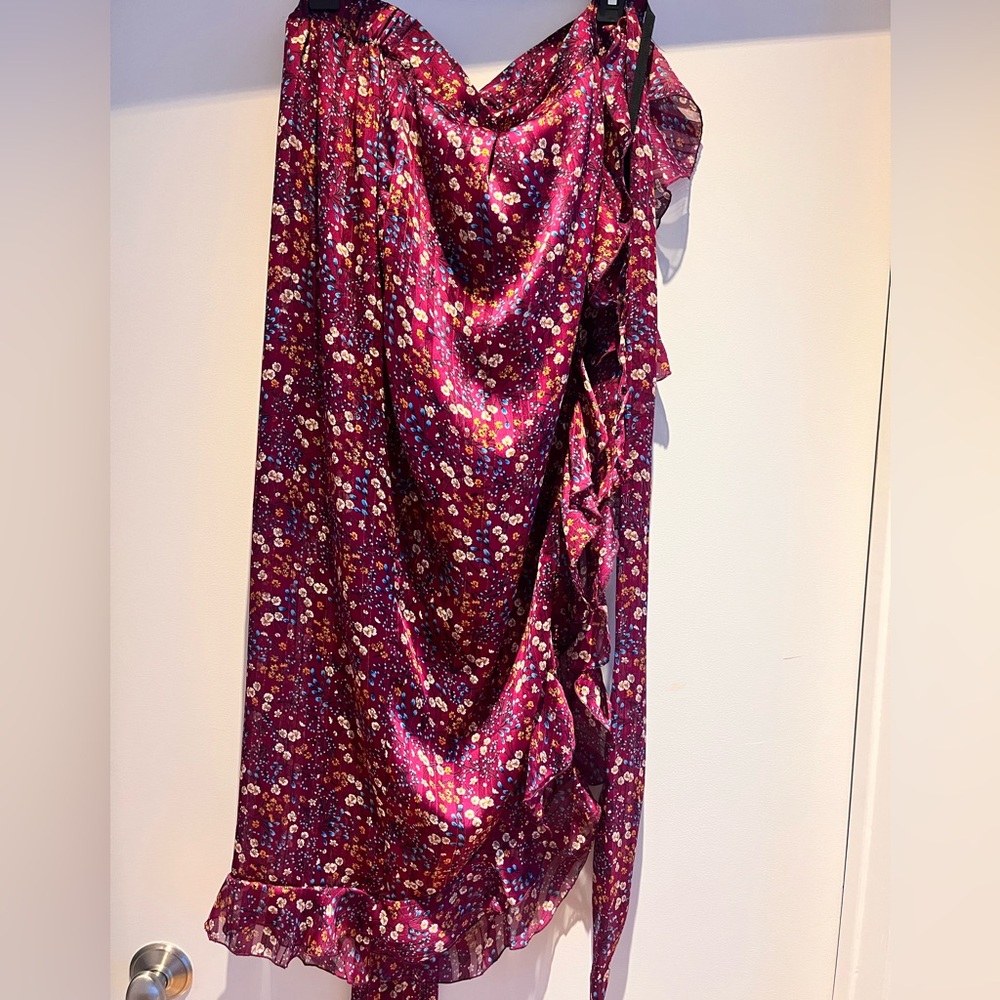 Floral Satin Dress
